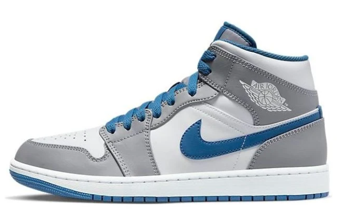 Air Jordan 1 Mid 'Cement Grey True Blue' – DQ8426-014