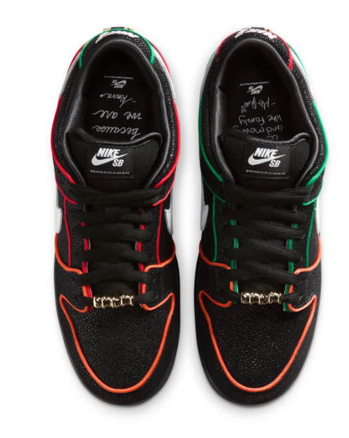 Nike SB Dunk Low Pro QS 'Black/White/Challenge Red'