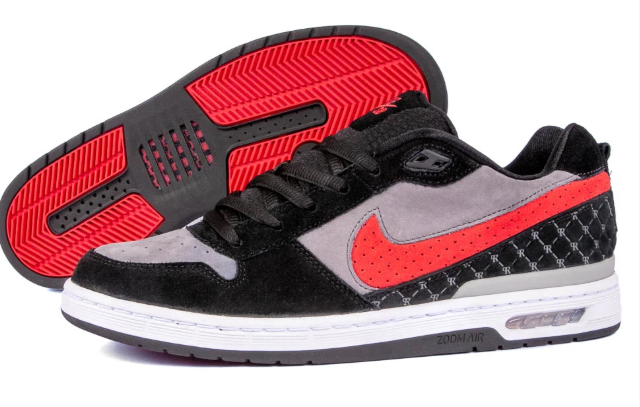 Nike SB P-Rod 1 Zoom Air Low 'Black/Varsity Red/Flint Grey'