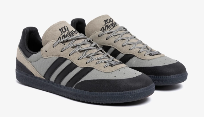 100 Thieves x Adidas Originals 'Palos Hills' Carbon/Cream White JH9125