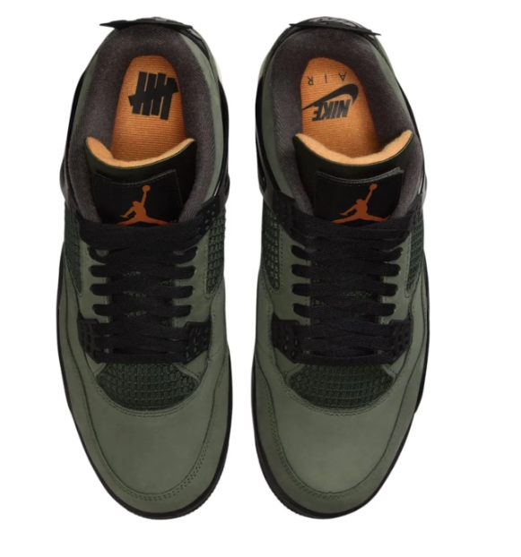 Air Jordan 4 x Undefeated 'Deep Green' – IB1519-200
