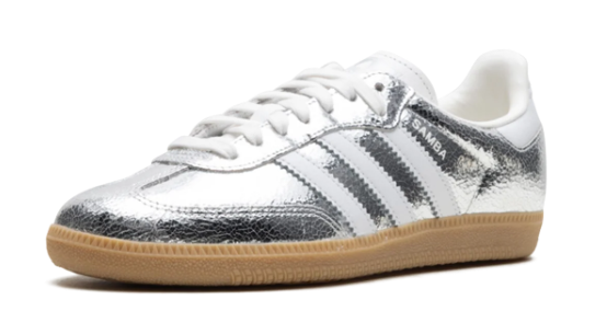 adidas Samba OG WMNS ‘Silver Metallic Cracked Leather’ – JR0035