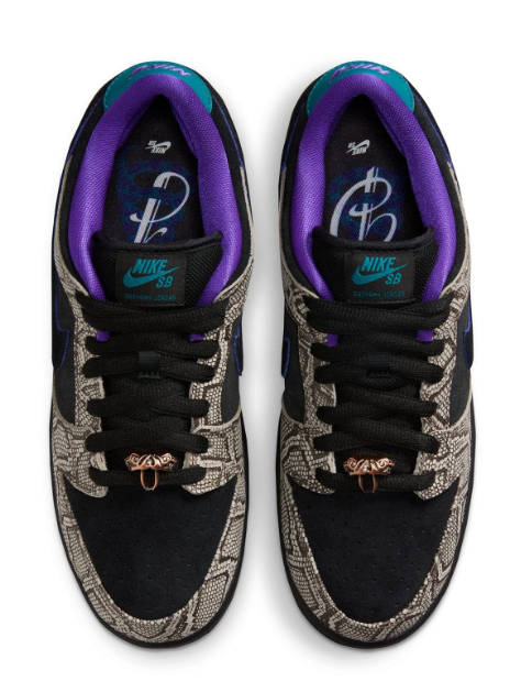 Nike SB Dunk Low 'Dashawn Jordan' Snake Skin/Black/Fierce Purple