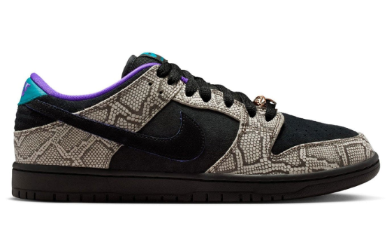 Nike SB Dunk Low 'Dashawn Jordan' Snake Skin/Black/Fierce Purple